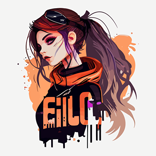 vector, logo, egirl,egirl outfit, png background