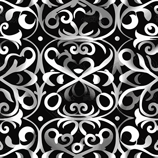SEAMLESS patten black and white vector diaognal