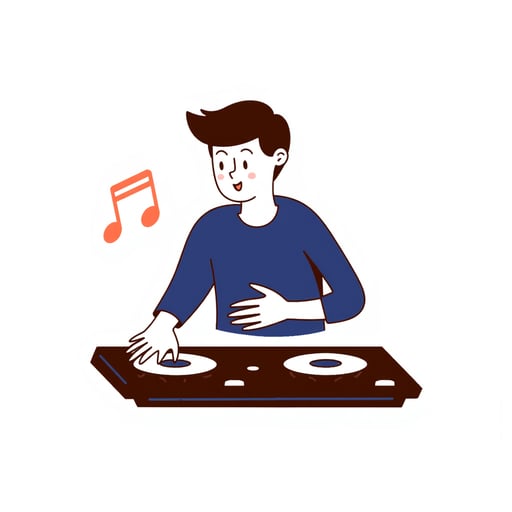 a dj playing music