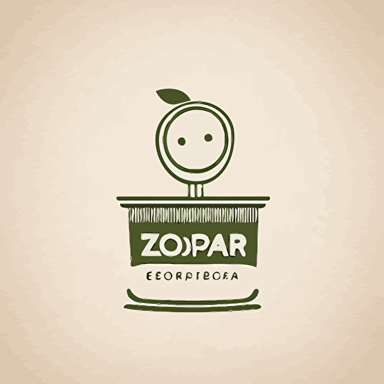 A minimalistic vector logo for the brand name "ecokupz" a revolutionary eco-friendly bio-degradable single-serve coffee pod kcup, earth-friendly, simple minimal, modern