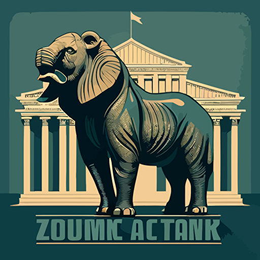 dramatic zoo animal government vector