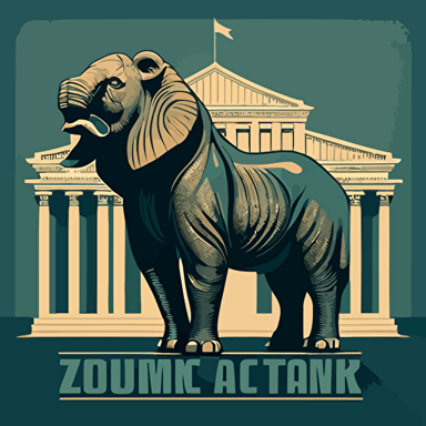 dramatic zoo animal government vector