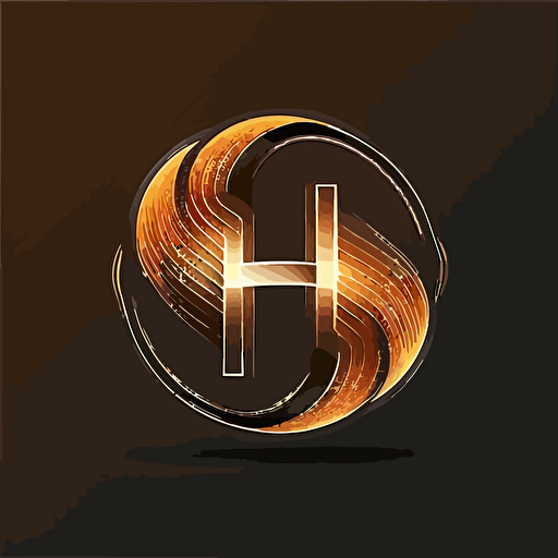 Initial Letter h Sound Weaves Logo Design Concept, vector, 2d style, minimal,