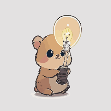 Sticker, adorable cute, Disney style, Pixar animation, cozy lighting, vector, white background,simple cute animal