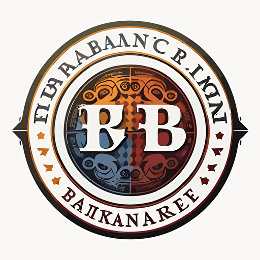 currency exchange partners logo, BB, white background, vector::1.9