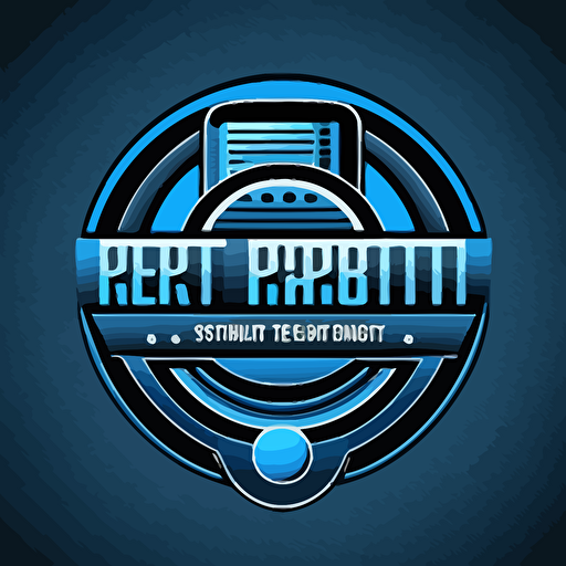 vector logo for Smart Reportz blue and professional