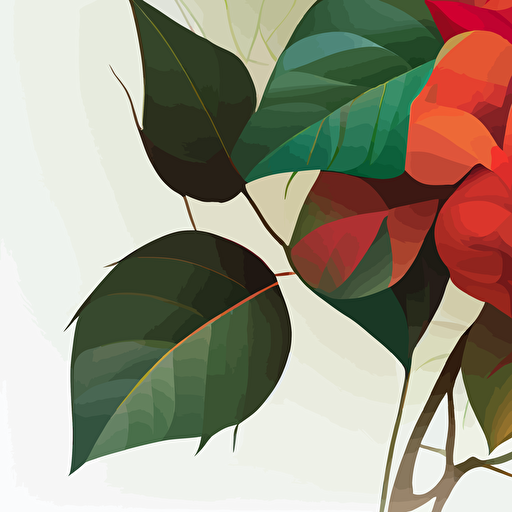 roses, vector, white background