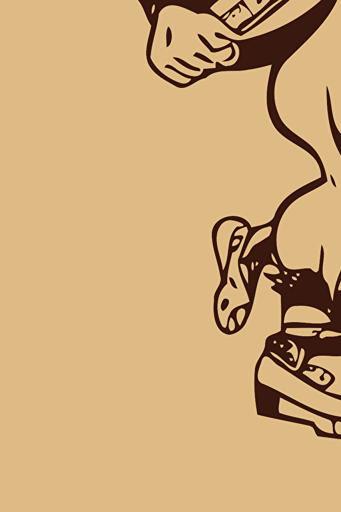 Hercules with beer, cartoon, vector