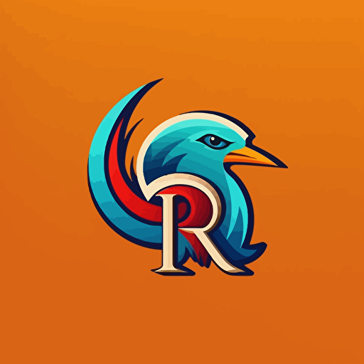 simple retroc vector logo with T M