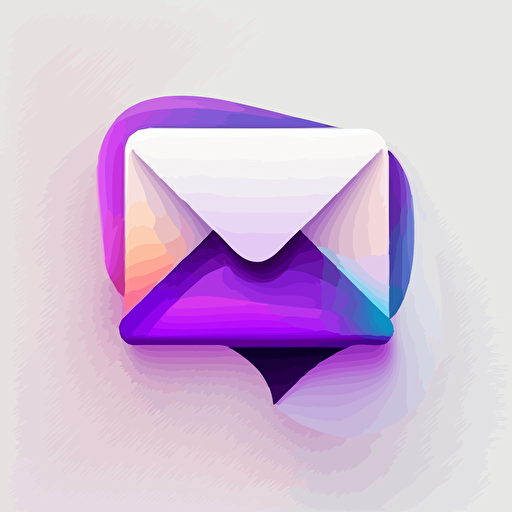 logo for a service sending messages coming from contact forms to email addresses, minimal, vectorized logo, flat with a purple gradient on white background