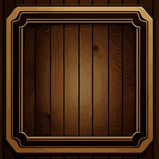 wooden border vector, transparent back ground, outline