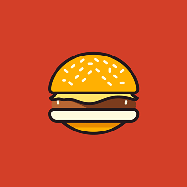 Hamburger icon on a red background