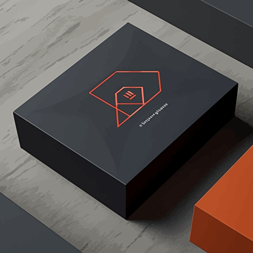 A high quality simple and clean logo for a brand that makes rigid boxes. High definition vector logo.