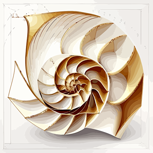 golden ratio, vector, white background