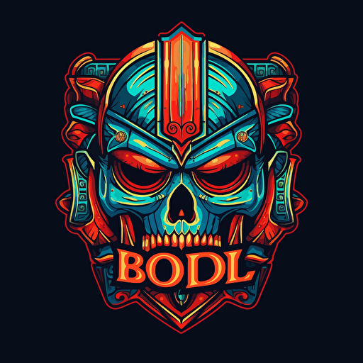 vector logo with the word bodl