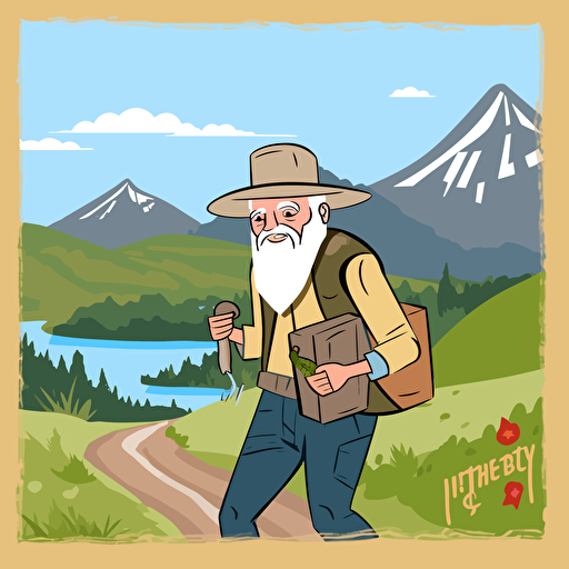 birthday card cover design in an irish theme, vector, flat, shading, illustrated, highly detailed