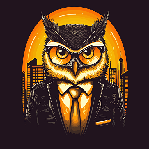 vector art business owl