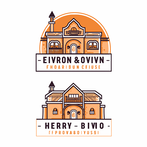 a very simple 2d vector logo for an indian restaurant called biryani house that compliments well with the color #FFC300 on a white background