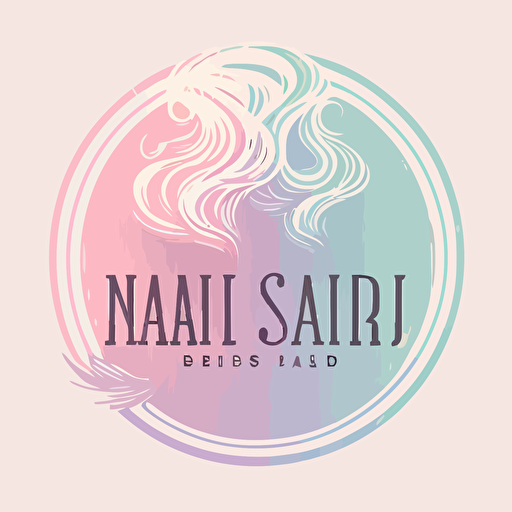 a hair salon logo,simple,vector