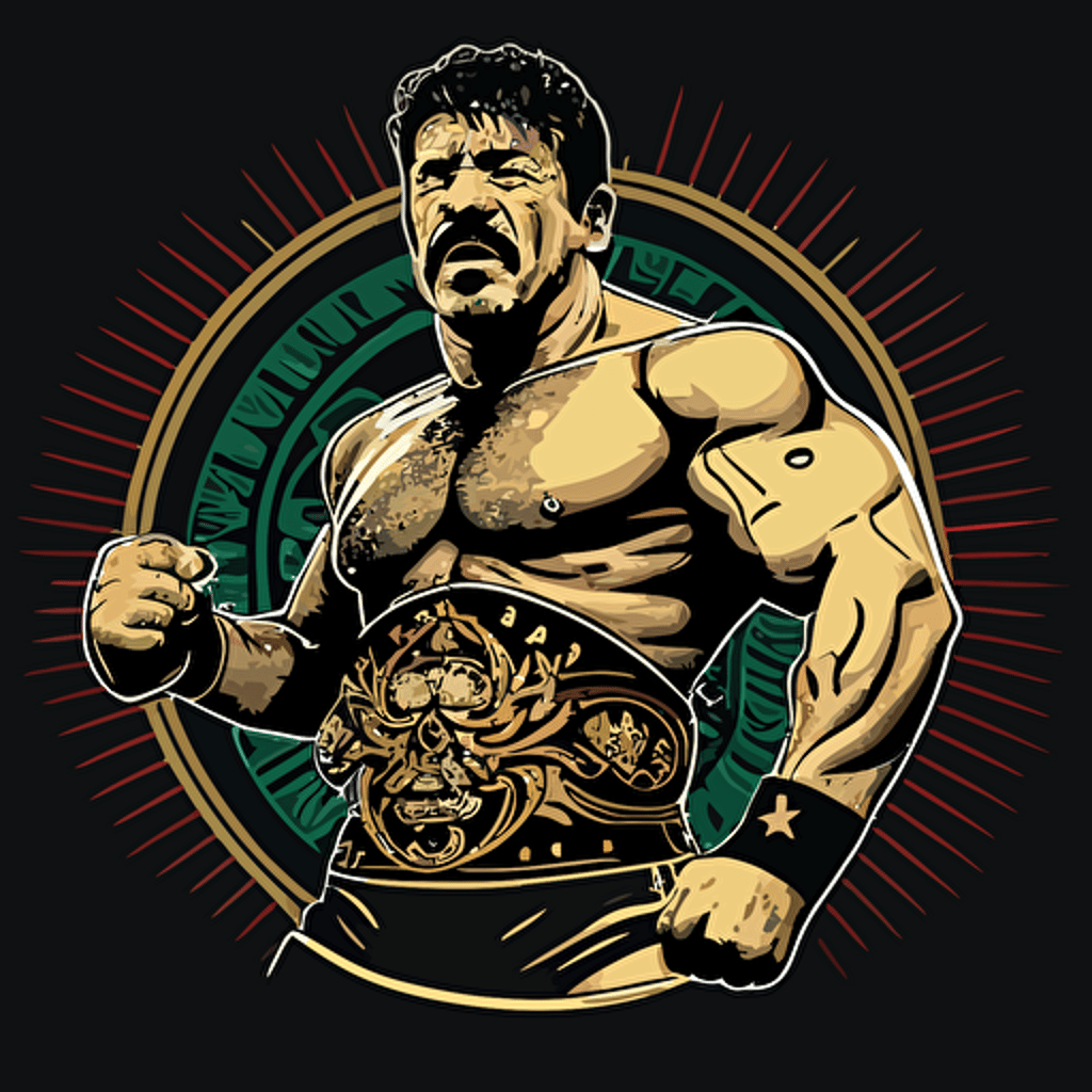 Eddie guerrero with ring gear vector style