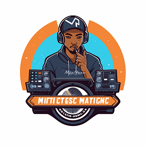 Mix&Mastering service. vector logo