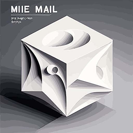 Simple white 2d model Vector Art