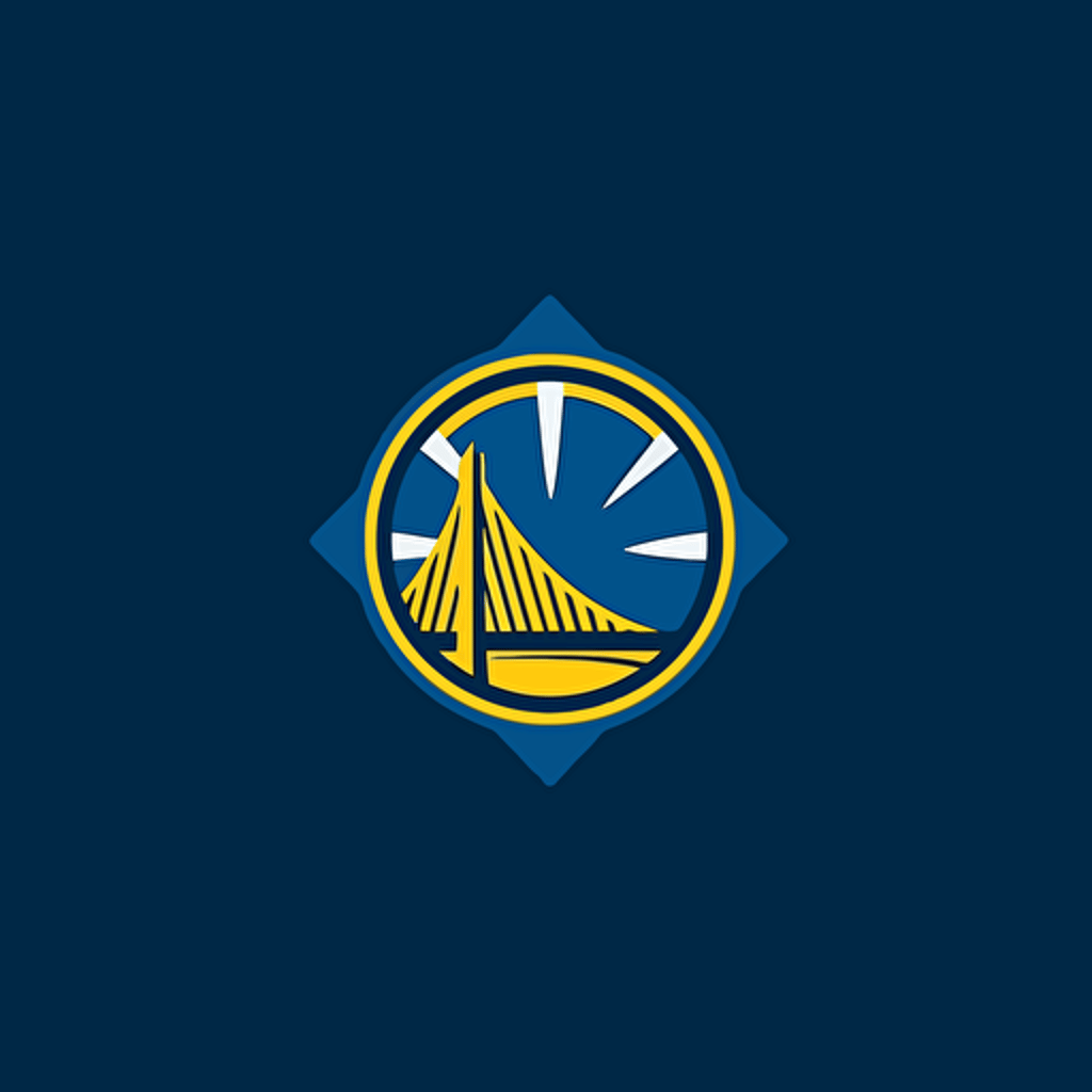 nba team logo, nba logos style logo, flat design, blue stake, vector render