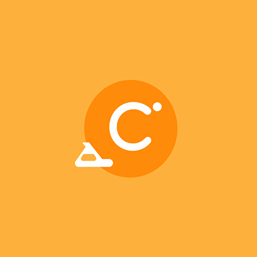 ecommerce logo minimalist integrate letter c social media vector happy theme