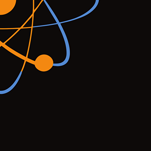 atom logo, vector, minimalistic