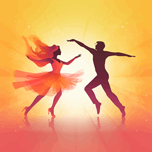 a vector, bright image for dance day