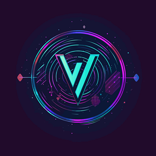 Create simple and elegant vector logo including letters '7' and 'W' for a metaverse activity