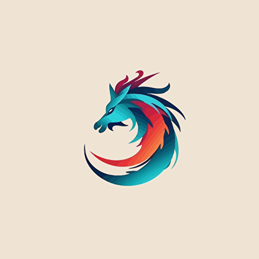 Minimalist abstract logo with dragon image and Z letter, vector logo design, maternity logo design, successful branding