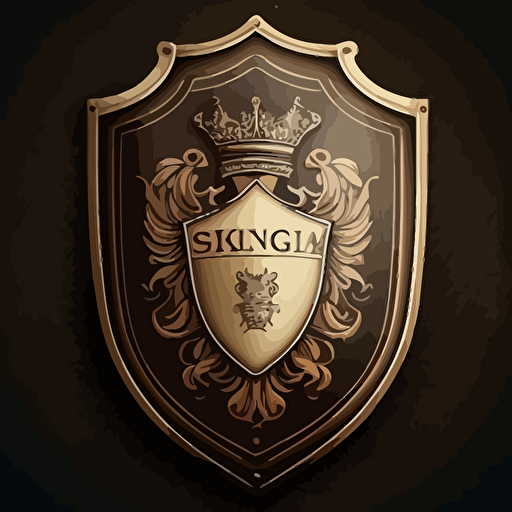 king soccer shield, vector art