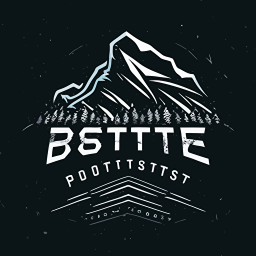 An amazing minimal custom vector wordmark snowboard clothing line called Frostbite