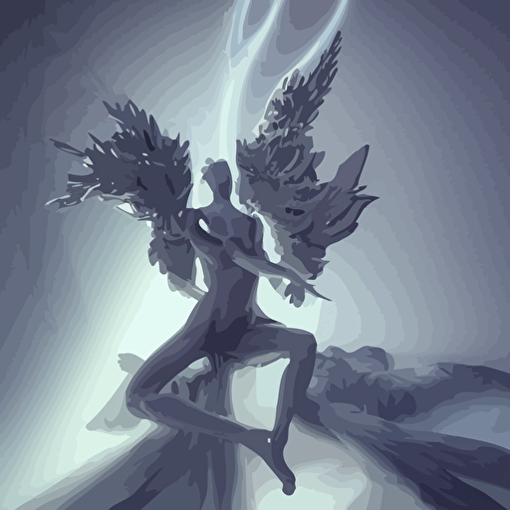 female angel queen，hyper details black metal rococo sculpted alex alice craig mullins yoji shinkawa trending artstation beautifully lit peter mohrbacher hyper detailed elite elegant luxury ray light smoke cgsociety hypermaximalist golden ratio neofuture volumetric octane render weta digital micro details 3d sculpture