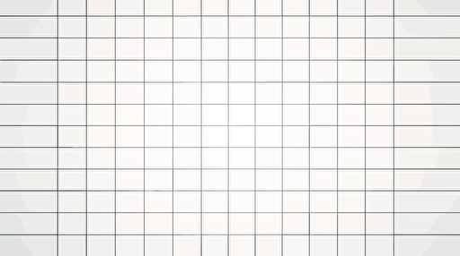 flat design grid, vector art, minimalist, white background