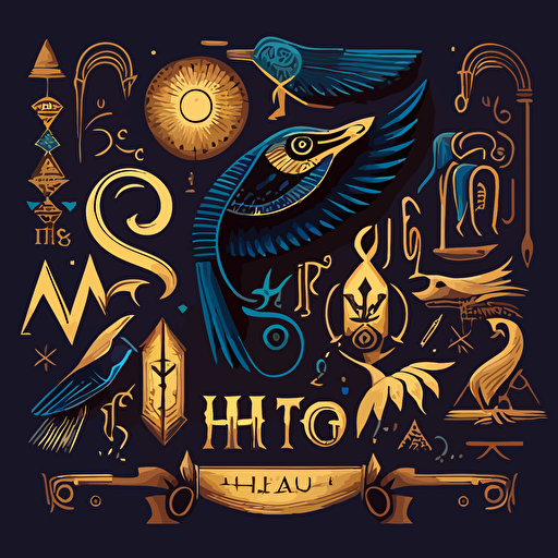 MAGIC hieroglyphics vector