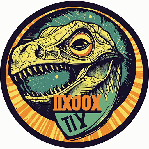 viscious Trex logo , vector art, no text