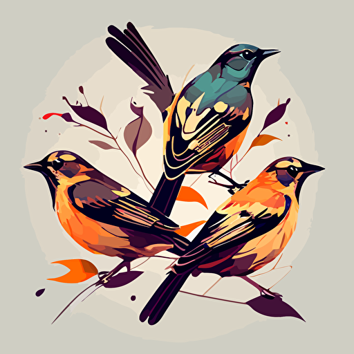 birds vector art