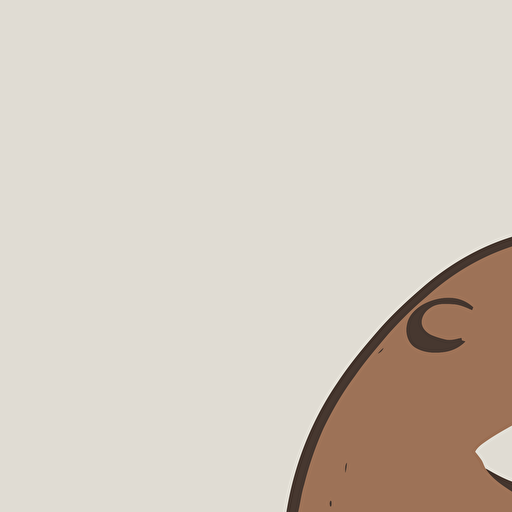 cute vector simple drawing sad otter