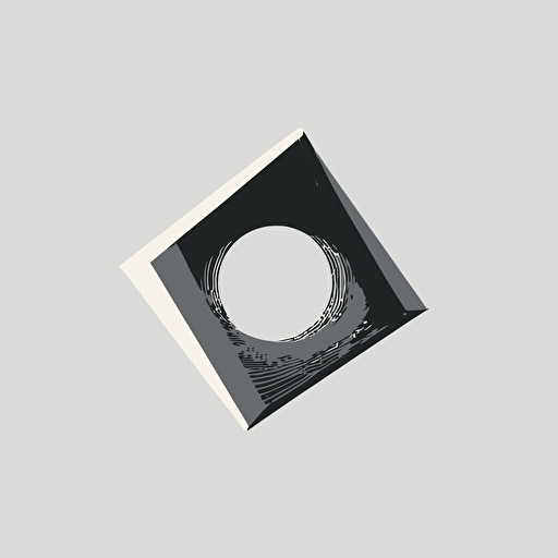 logo ,line of sight,deformation,deformation, vector ,simple ,flat ,low detail, smooth ,plain ,minimal ,straight design,white background,Kasiwa sato style