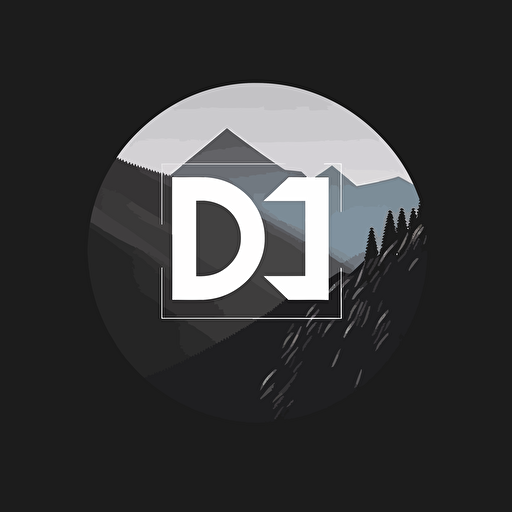 make minimal, clear vector logo for web design company name dm projects. typografy sant serif