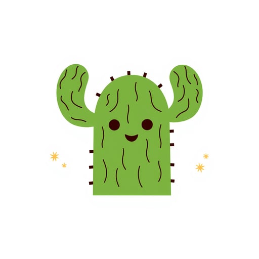 a cactus with a face