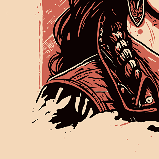 cowgirl doodle vector ilustration