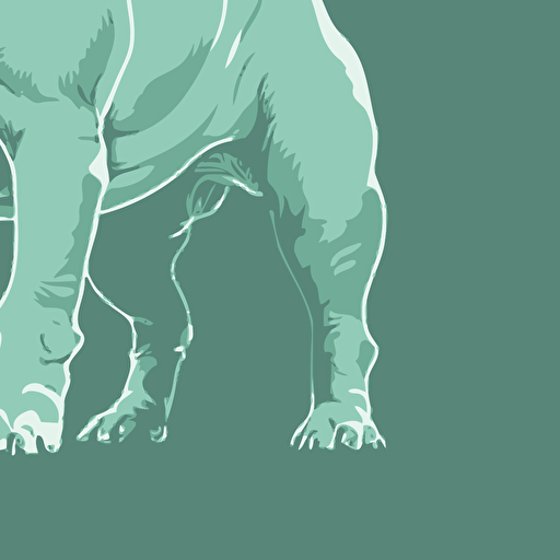 minimal vector bulldog minimal colors mint