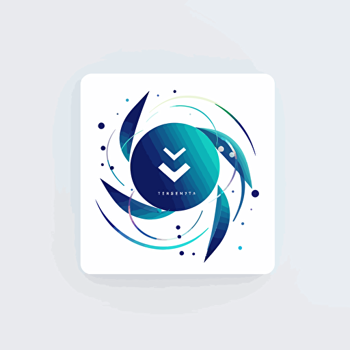 simple vector abstract logo for horoscope astrology reader, whie background