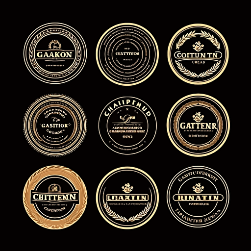 an emblem logo of marijuana brand, clean, luxury, vector, neutral,