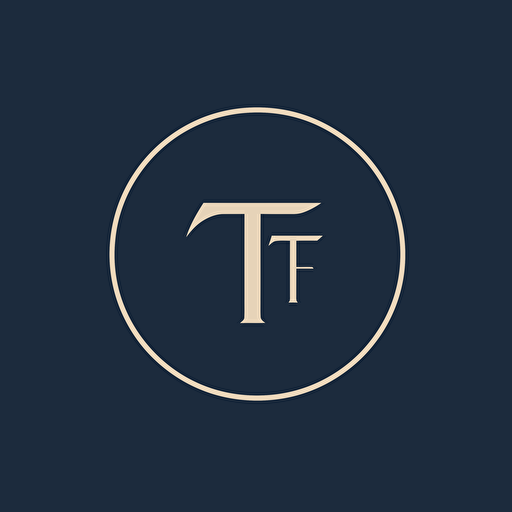 a simple, minimalistic, monogram, flat vector art logo for a business card company, should contain 2 letters "T", both letters clearly visible on the logo, dark blue color, black background