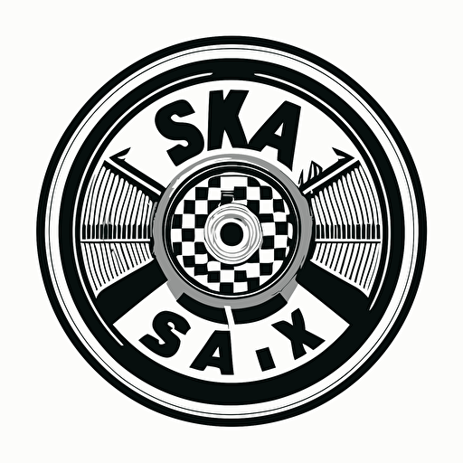 vector style logo based on the Two-Tone records ska logo