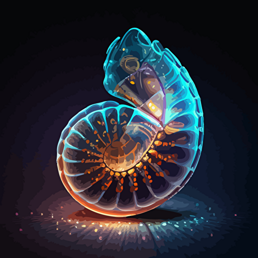 a glowing viral vector shell with a small strand of DNA inside it